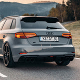 Audi Tuning ABT Sportsline 3D Badge Emblem Badge Logo Sport Matte Black Decorate