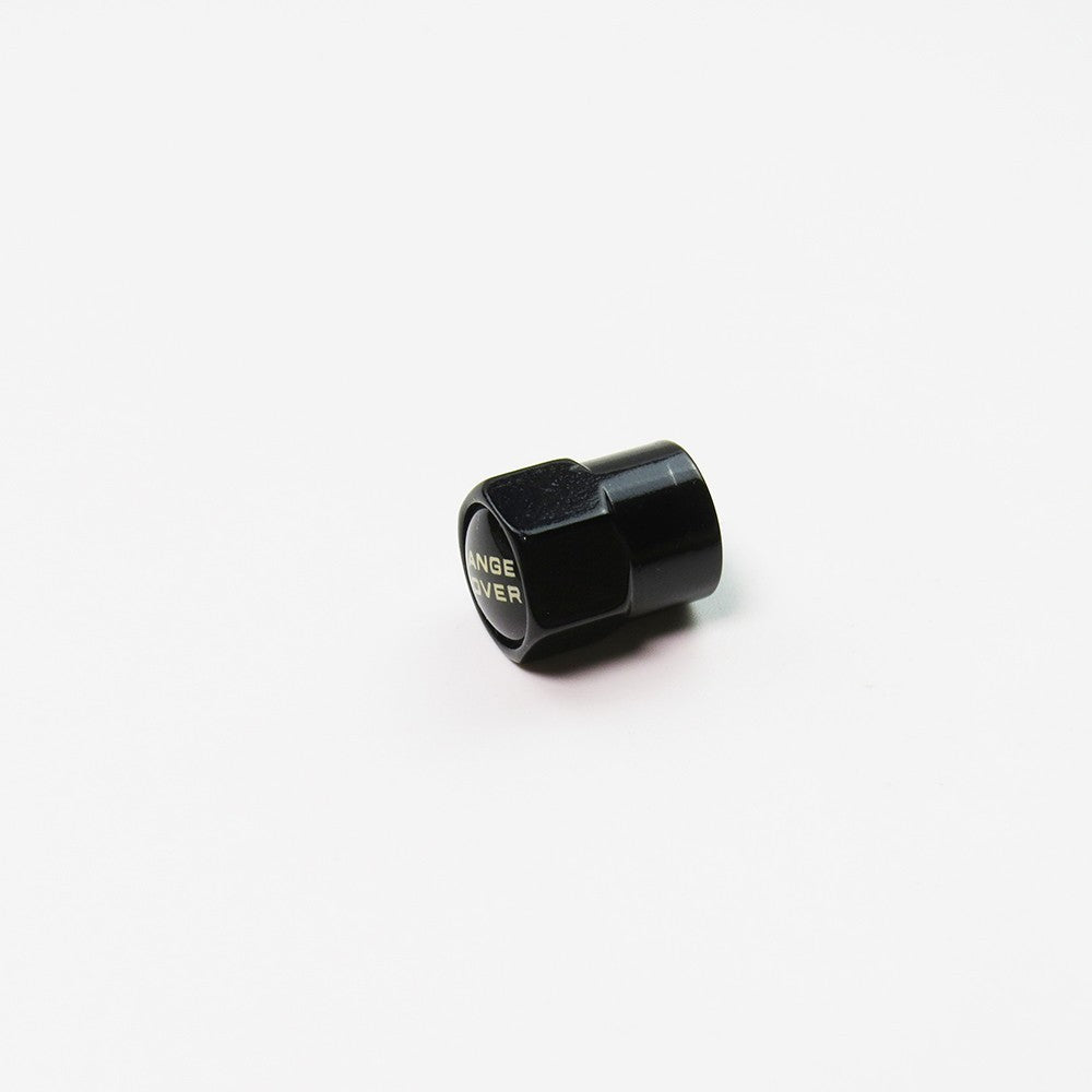 Compatible with Range Rover 4Pcs Tire Valve Stem Caps Anodized Aluminum - Black