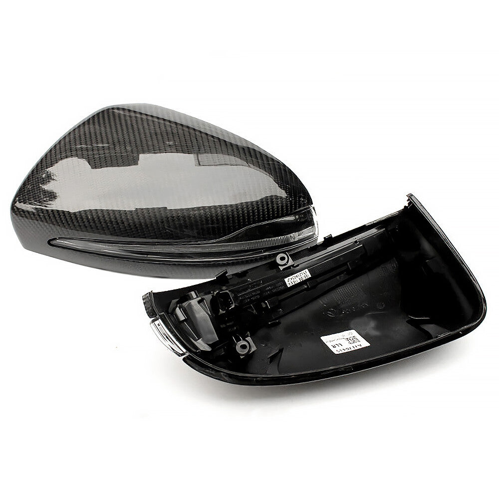 3D Real Carbon Fiber Side Mirror Cover Replace For AMG Sport W205 W213 W222 W253