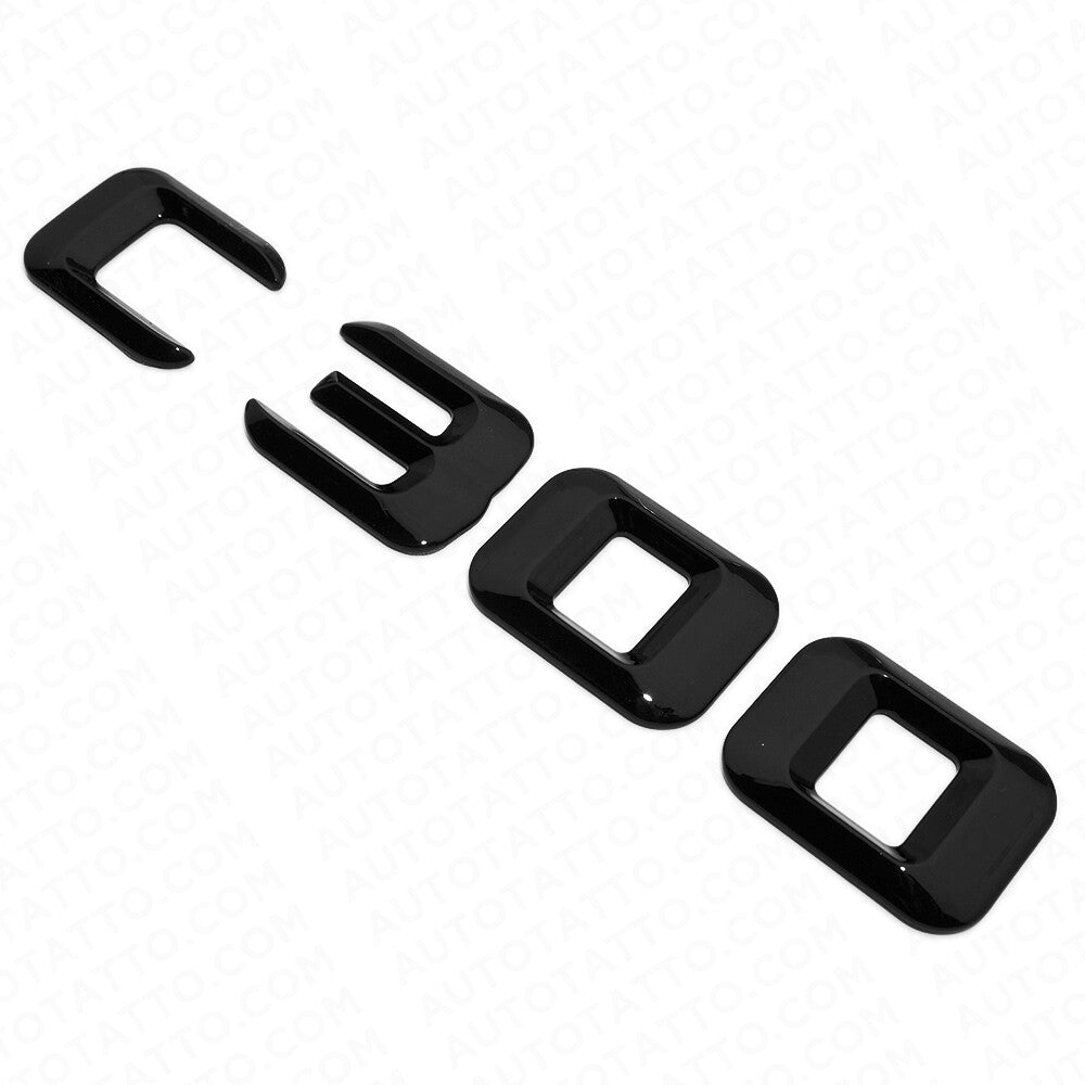 15-16 C300 Emblem Trunk Lid Letter Logo Nameplate Badge Decorate AMG Gloss Black