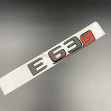 Matte black E63s AMG V8 BITURBO 4 MATIC Trunk Emblem Badge Sticker For Mercedes