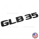 Benz GLB 35 AMG Rear Letter Emblem Liftgate Logo Nameplate Badge Gloss Black