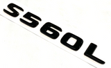 S560L Gloss BLACK FOR MERCEDES REAR TRUNK EMBLEM BADGE NAMEPLATE DECAL LETTERS
