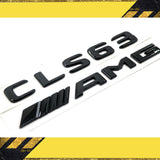 CLS C218 GLOSS BLACK SET AMG CLS63 REAR TRUNK BADGES EMBLEMS STICKER