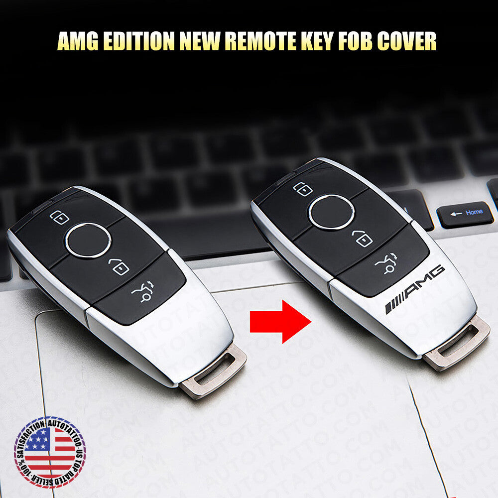 AMG Edition New Remote Key FOB Cover Holder Protect Replace For Mercedes Sport