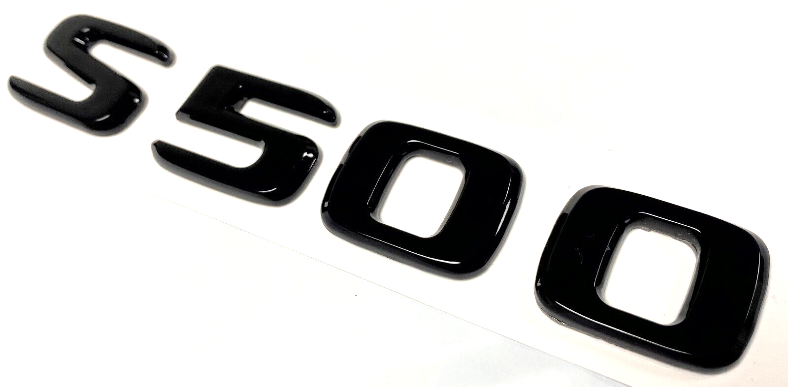 S500 BLACK FOR MERCEDES REAR TRUNK EMBLEM BADGE NAMEPLATE DECAL LETTER NUMBER