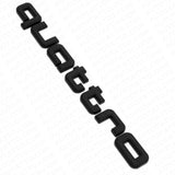 Audi Quattro Matte Black Letter Liftgate Nameplate Trunk Emblem Badge Sport