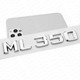 Benz ML 350 AMG Letter Emblem Trunk Logo Nameplate Badge Decorate Sport Chrome
