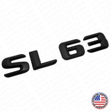 15-16 SL 63 AMG Letter 3D Emblem Trunk Logo Nameplate Badge Decorate Matte Black