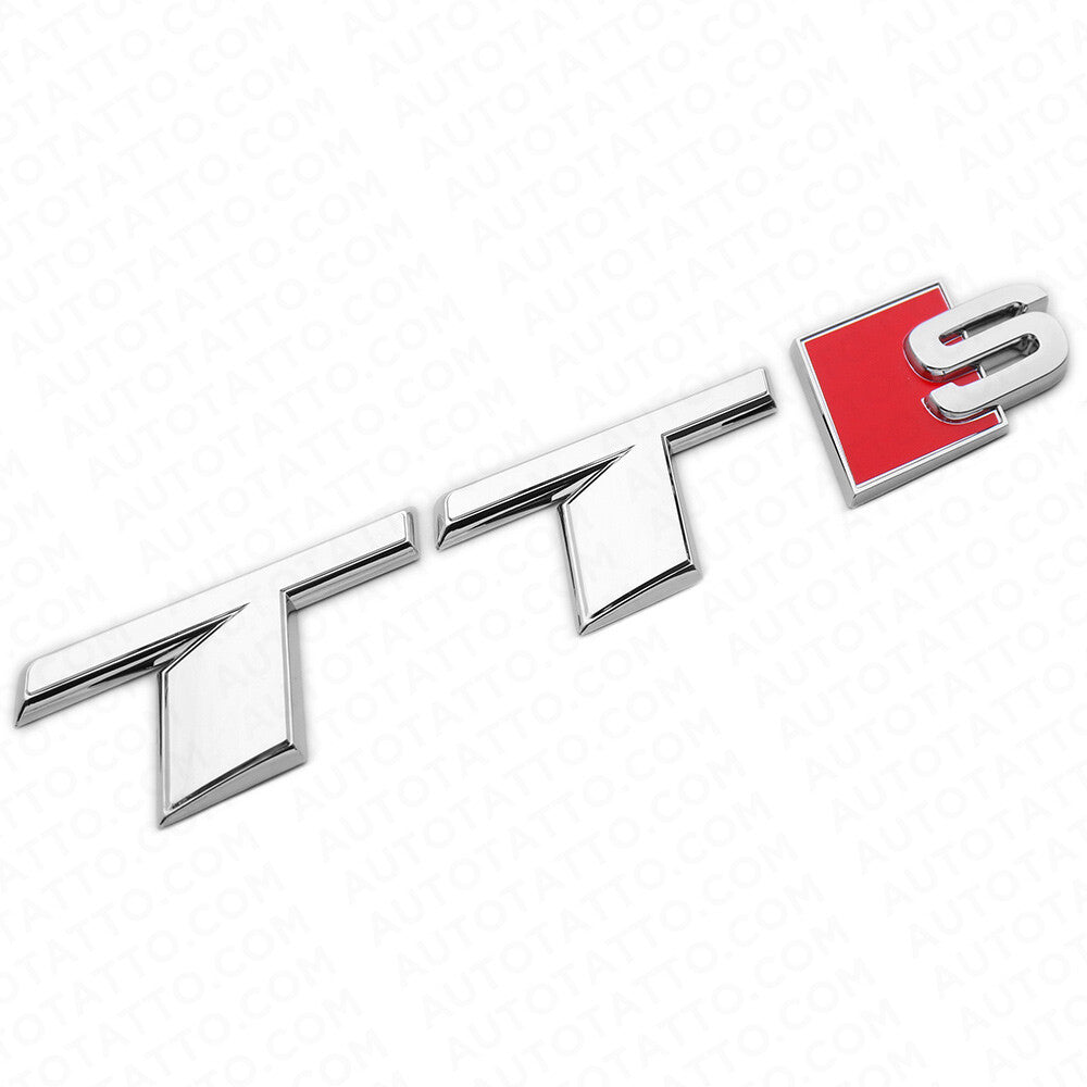 Audi TT S OEM Chrome Rear Letter Tail Nameplate Trunk Emblem Badge Sport