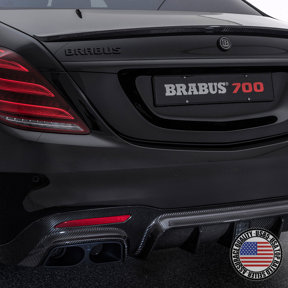 Brabus Emblem 3D Trunk Logo Nameplate Badge Letter Mercedes AMG - Gloss Black