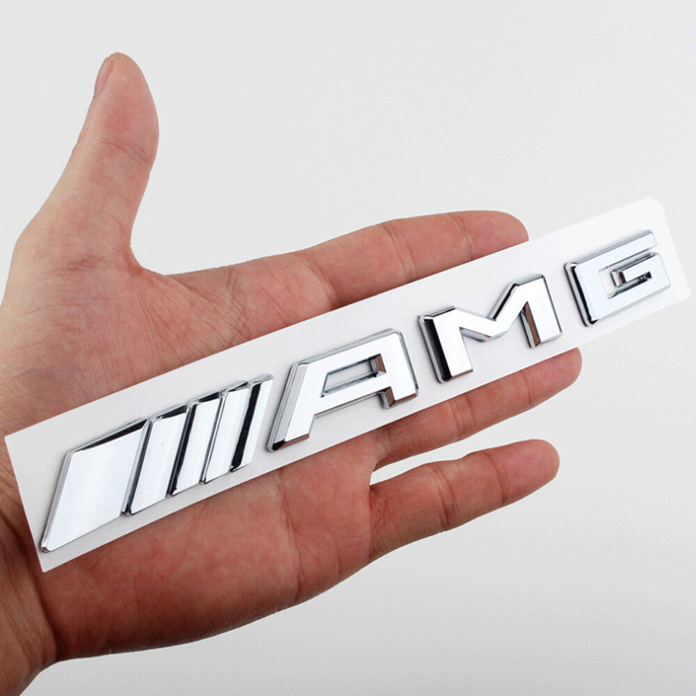 3D Emblem Rear Tailgate Trunk Lid Badge for AMG A C E S CL SL G Models Chrome