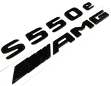 S550e+AMG BLACK FOR MERCEDES REAR TRUNK EMBLEM BADGE NAMEPLATE DECAL NUMBERS