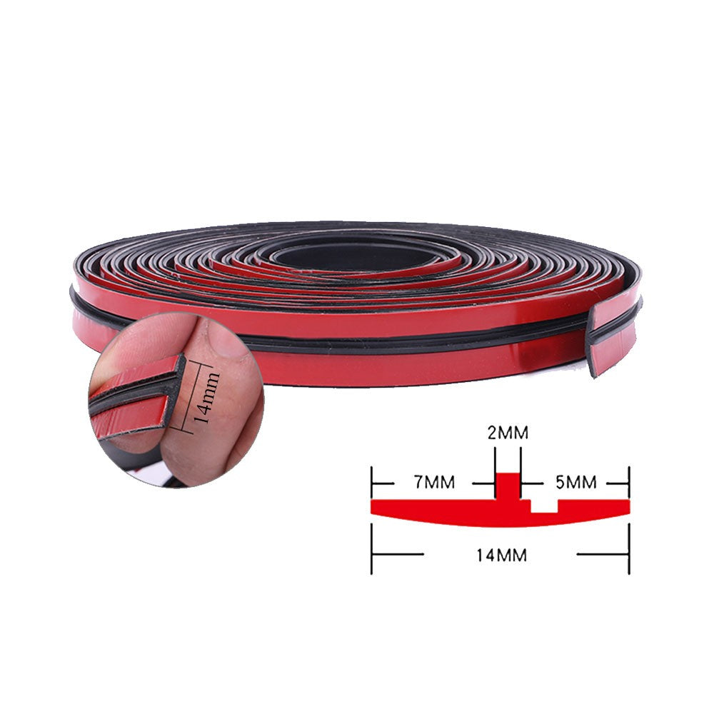 Car Accessories Windshield Roof Rubber Seal Strip Noise Insulation Stickers 2M