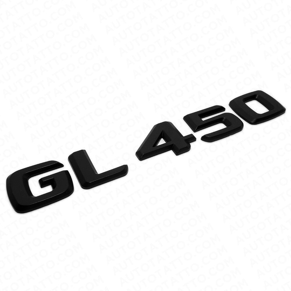Benz GL 450 AMG Letter Emblem Trunk Logo Nameplate Badge Decorate Sport Black