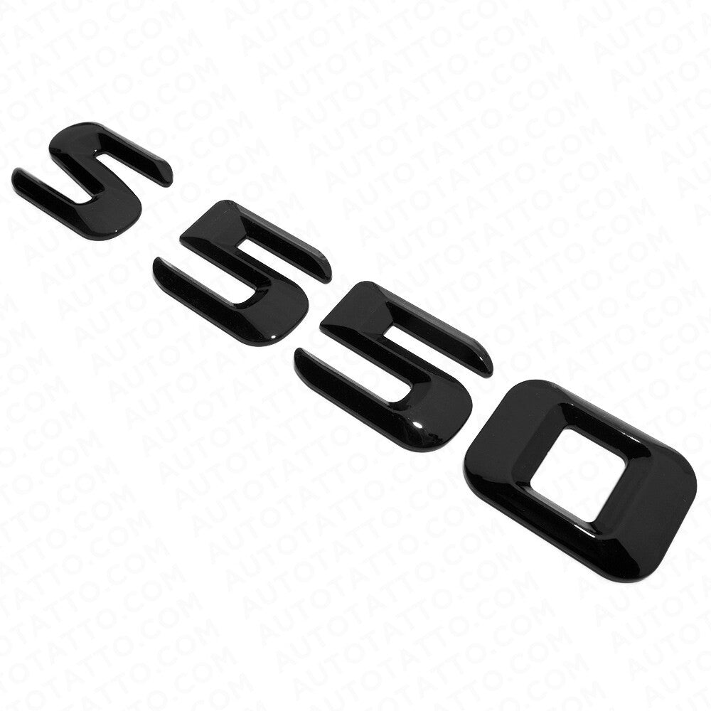 14-17 S 550 AMG Letter 3D Emblem Trunk Logo Nameplate Badge Decorate Gloss Black