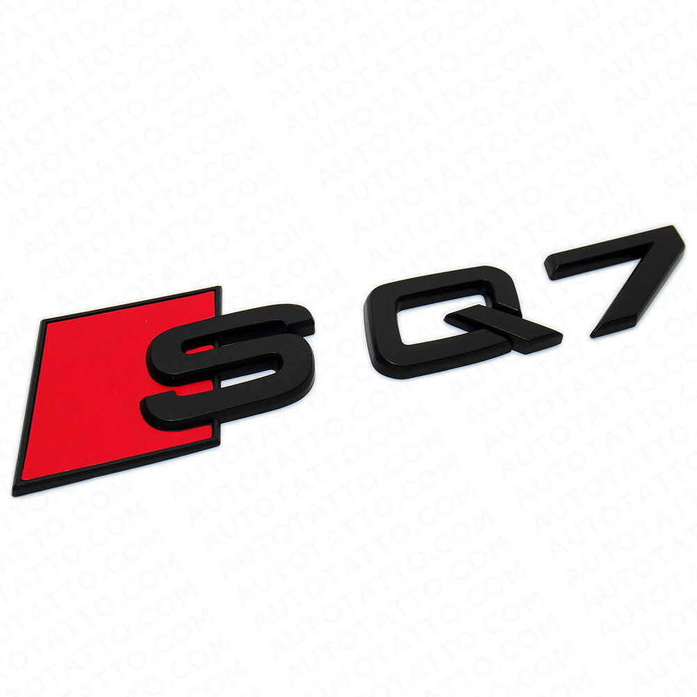 Audi SQ7 Matte Black Rear Letter Liftgate Nameplate Trunk Emblem Badge Sport