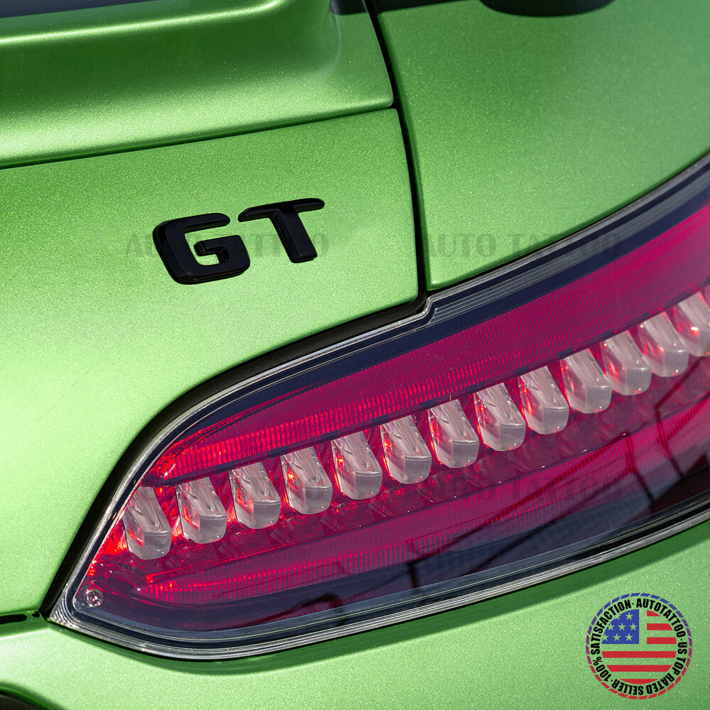 17-21 AMG GT Letter Emblem 3D Trunk Logo Nameplate Badge Decorate Gloss Black