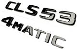 #2 BLACK CLS53 + 4MATIC REPLACEMENT FOR MERCEDES REAR TRUNK EMBLEM BADGE DECAL