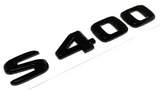 GLOSS BLACK S400 FOR MERCEDES REAR TRUNK EMBLEM BADGE NAMEPLATE DECAL LETTERS