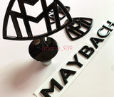 4x Set Black Hood Emblem Ornament Badge New for S Class S680 S600 S500 S450 W222