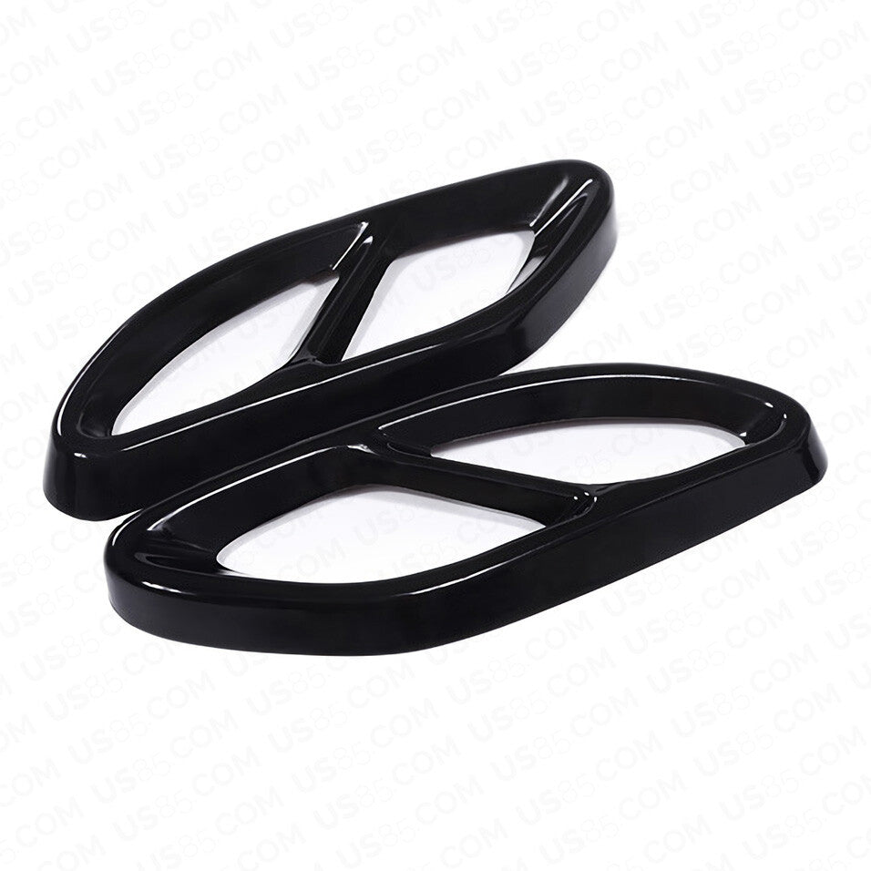 AMG Style Quad Exhaust Tips Tailpipe Cover Trim For A C E Class GLC CLA GLS GLE