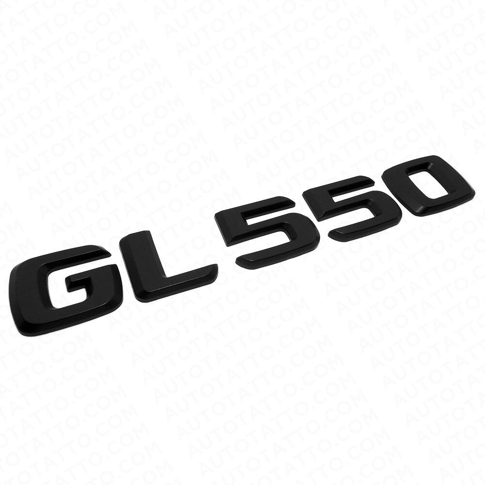 Benz GL 550 AMG Letter Emblem Liftgate Logo Nameplate Badge Decorate Black