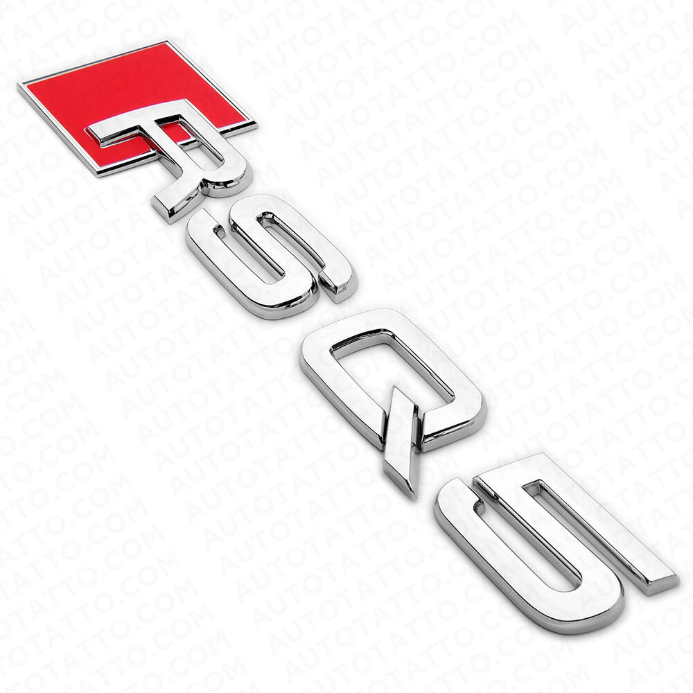 Audi RS Q5 OEM Chrome Rear Letter Liftgate Nameplate Trunk Emblem Badge Sport