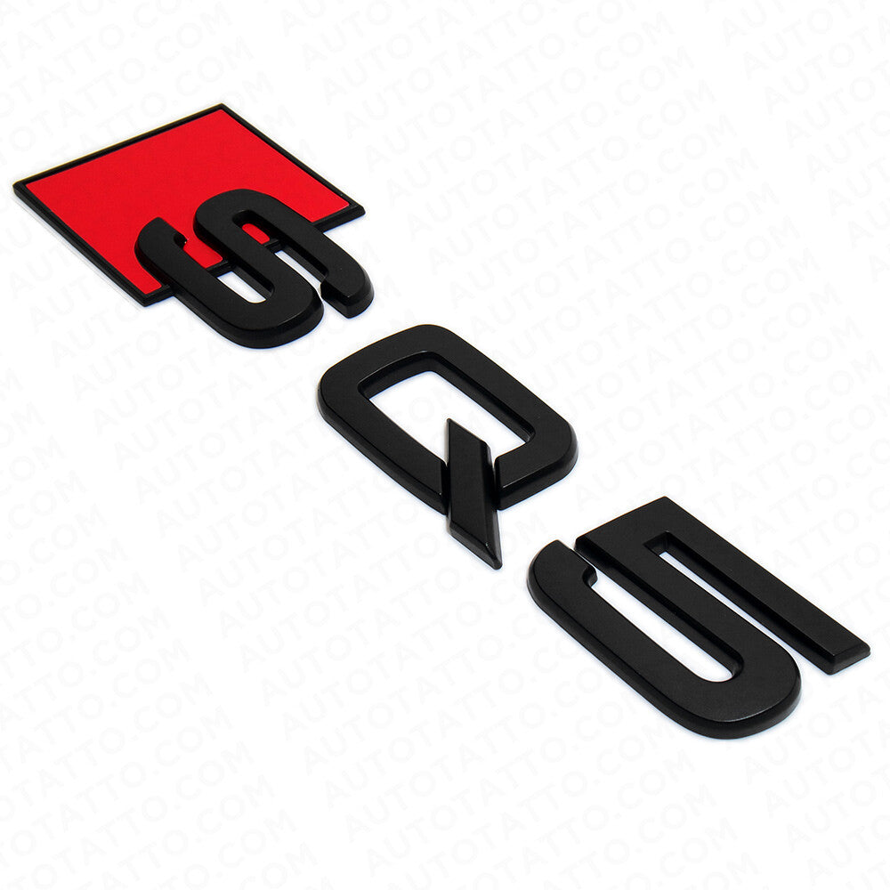 Audi SQ5 Matte Black Rear Letter Liftgate Nameplate Trunk Emblem Badge Sport