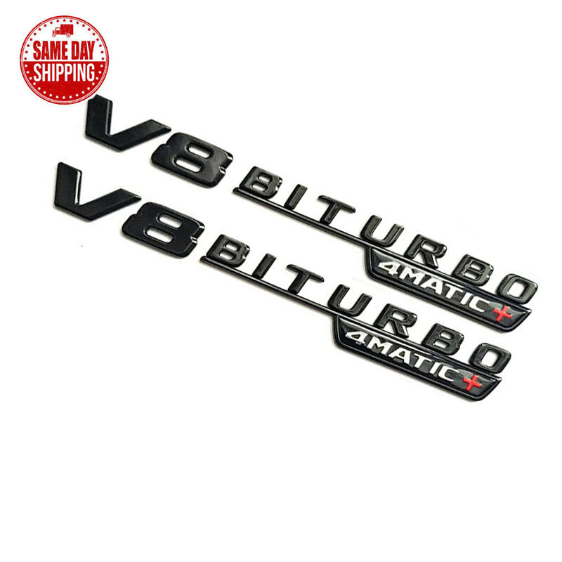 Gloss Black Red GLE63S AMG V8 BITURBO 4MATIC+ Star Trunk Badge For MB V167 2020+