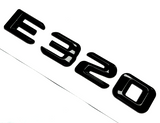 #1 BLACK E320 REPLACEMENT FOR MERCEDES REAR TRUNK EMBLEM BADGE NAMEPLATE DECAL