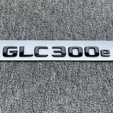 GLC300e +4MATIC Gloss Black Rear Trunk Emblem Badge Sticker For GLC C253 X253