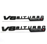 GLC63S SUV AMG V8 BITURBO 4MATIC+ Rear Star Emblem Black Combo Set Mercedes X253