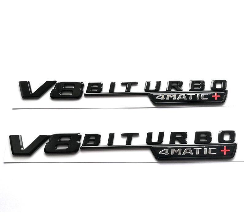 GLC63S SUV AMG V8 BITURBO 4MATIC+ Rear Star Emblem Black Combo Set Mercedes X253