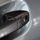 4pcs 20mm Door Lock Keyhole Protector Cover Accessories Sticker Decal - Carbon Fiber