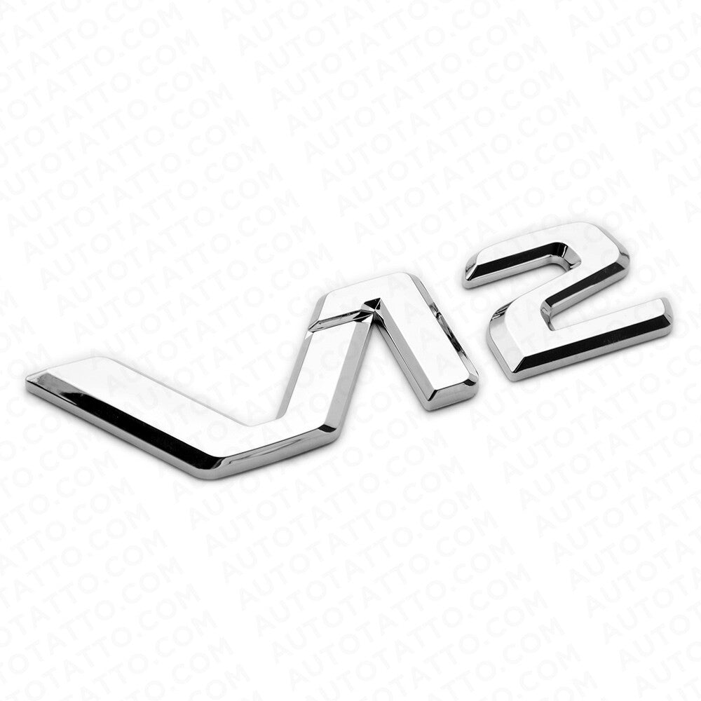 V12 AMG Side Quarter Fender Marker Nameplate Emblem Badge OEM Chrome Sport