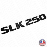 12-14 SLK 250 AMG Letter Emblem Trunk Logo Nameplate Badge Decorate Sport Black