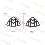 2pcs Gloss Black Car Body Side Fender Emblem Sticker Badge Deco Mercedes Maybach