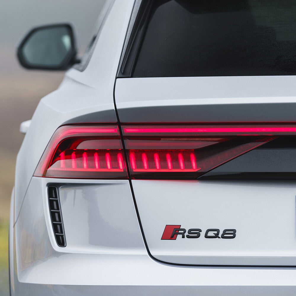 Audi RS Q8 Gloss Black Rear Letter Liftgate Nameplate Trunk Emblem Badge Sport