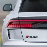 Audi RS Q8 Gloss Black Rear Letter Liftgate Nameplate Trunk Emblem Badge Sport