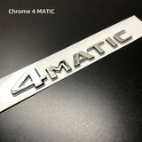 4Matic Gloss Black Car Rear Trunk Lid Sticker Emblem For Mercedes-Benz 2017-23