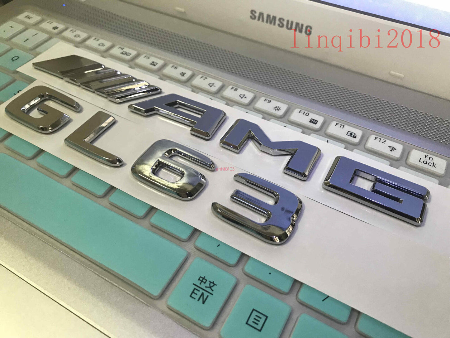 Mercedes Benz 2018 " GL63 + AMG" High quality Rear Trunk Emblem Decal Badge