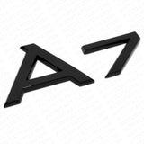 For Audi A7 Gloss Black Rear Letter Tail Badge Trunk Emblem Badge Logo Sport