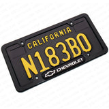 Black Stainless Steel Front Rear For Chevrolet License Plate Frame Cover Gift