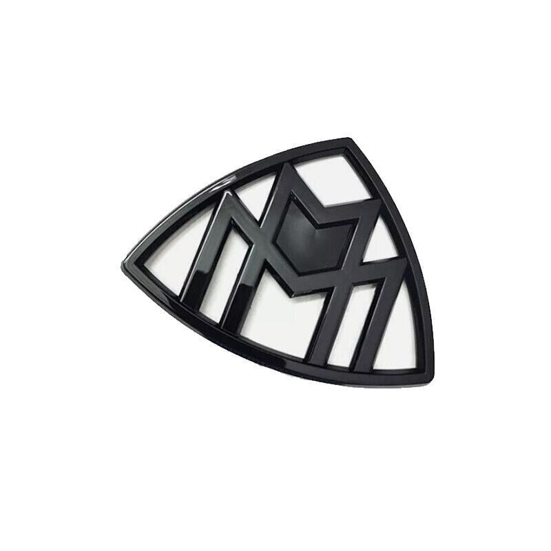 Genuine Gloss Black Maybach Trunk Emblem vertical Badge For Mercedes S-Class