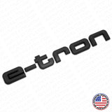 Audi e-tron Matte Black Letter Liftgate NameplateTrunk Emblem Badge Sport
