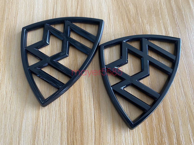 Black Maybach set Fender Side Rear Trunk Emblems Badge For Mercedes Benz S Class