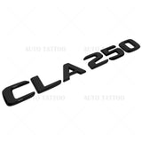17-21 CLA 250 Emblem Trunk Lid Letter Logo Nameplate Badge Decorate Gloss Black
