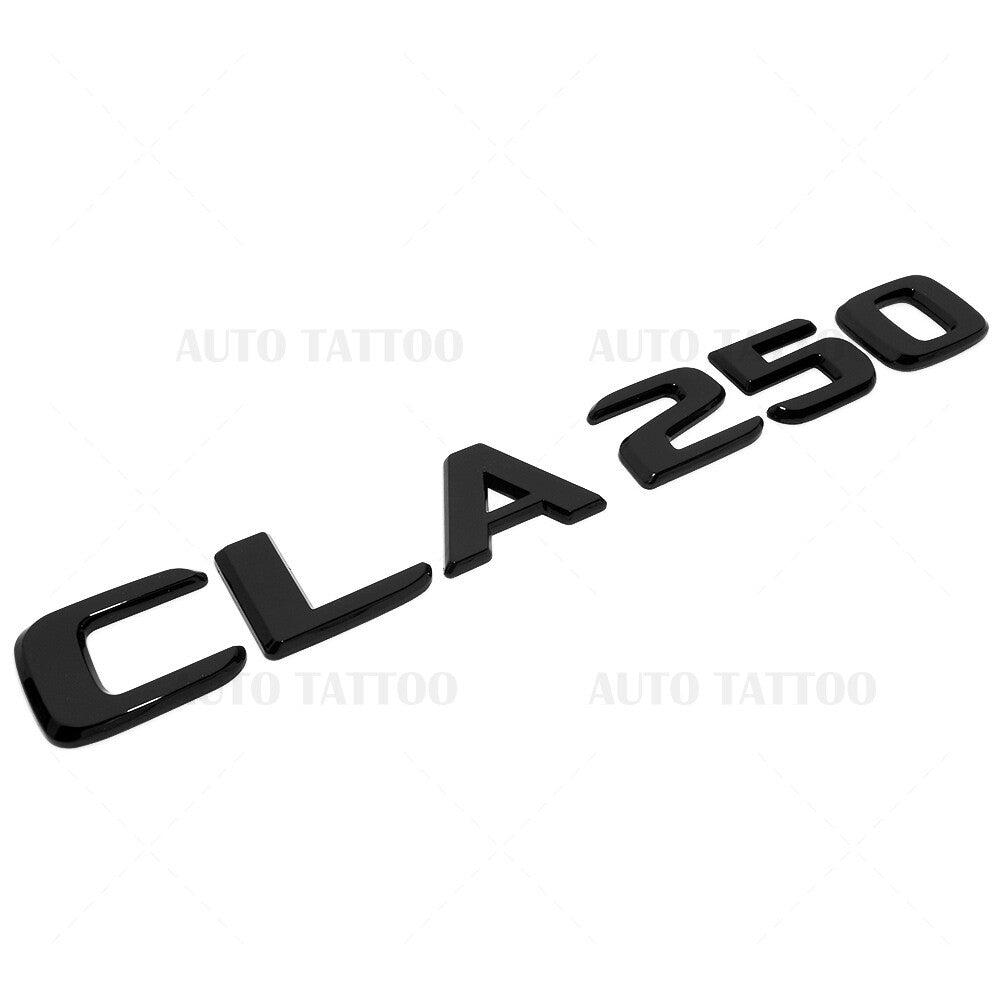 17-21 CLA 250 Emblem Trunk Lid Letter Logo Nameplate Badge Decorate Gloss Black