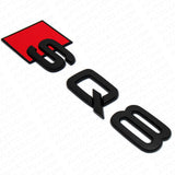 Audi SQ8 Matte Black Rear Letter Liftgate Nameplate Trunk Emblem Badge Sport